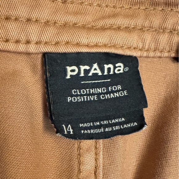 ORGANIC COTTON PrAna Sancho Wide Leg Crop Pants Women’s Hiking Outdoors SZ 14 - Picture 11 of 17